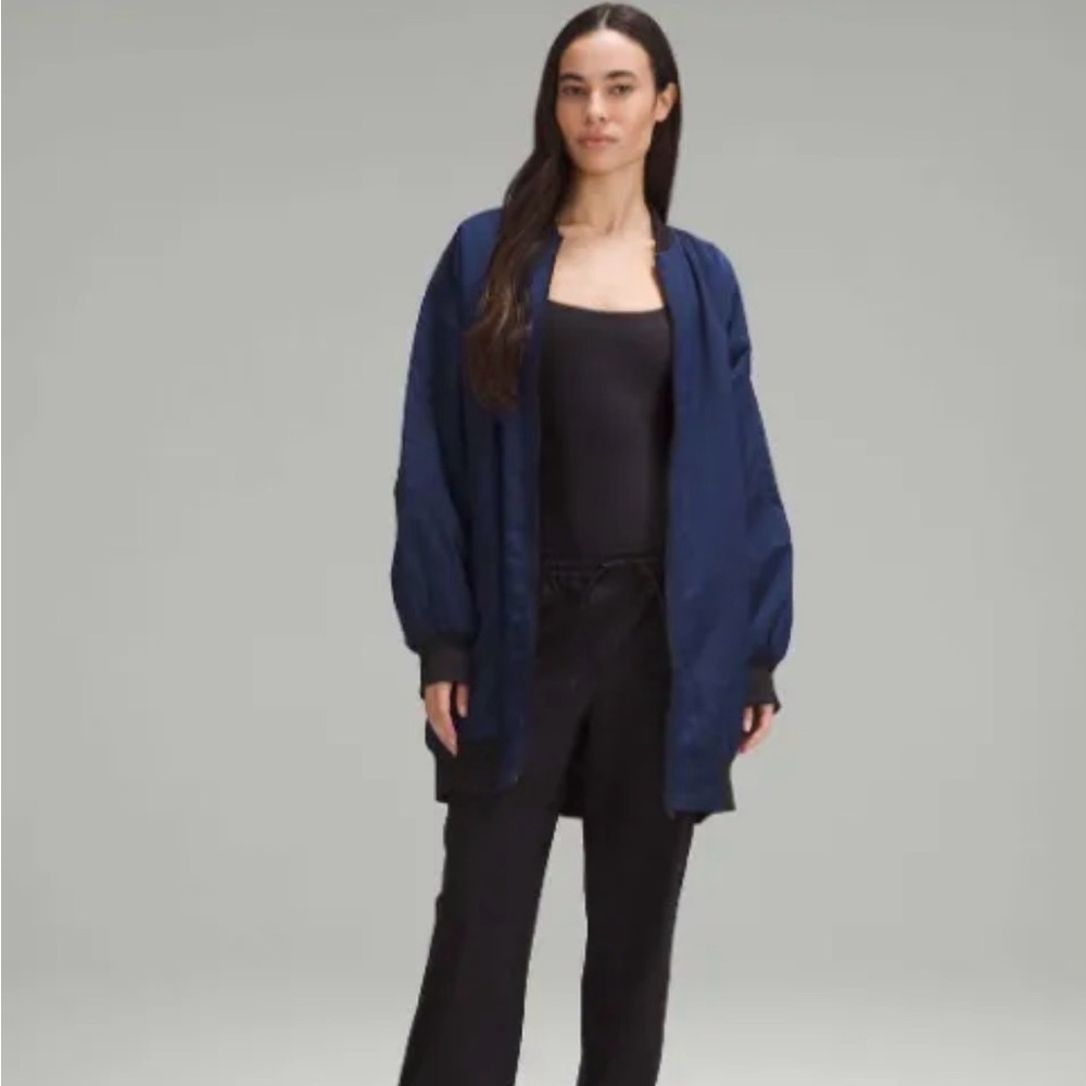 Lululemon Oversized-Fit Non-Stop Bomber Jacket Night Sea / Black
